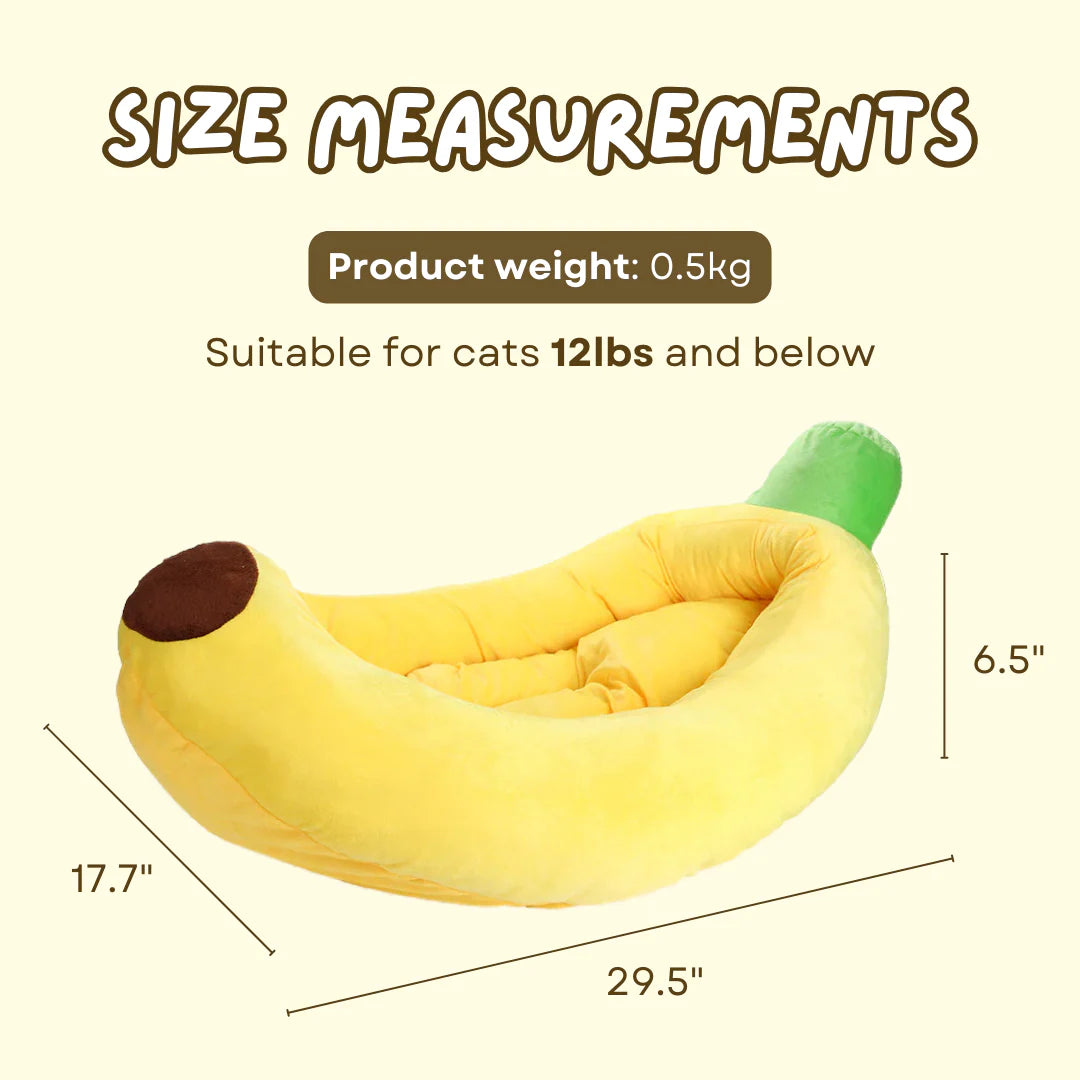 Fatty™ Cat Banana Bed