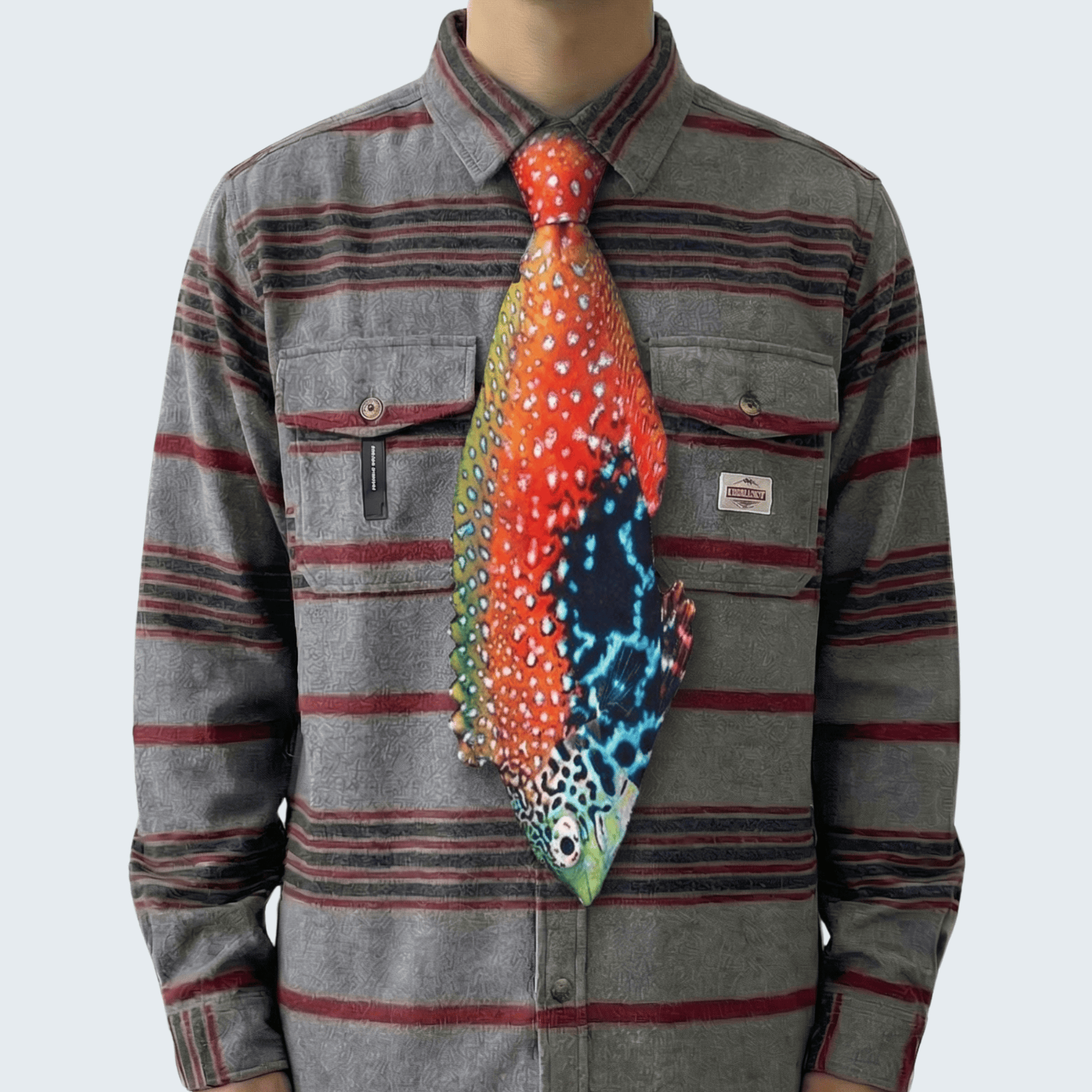WonderKnot© Blue Star Leopard Wrasse Tie