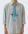 WonderKnot© X-ray Blue Shark Tie