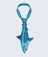 WonderKnot© X-ray Blue Shark Tie