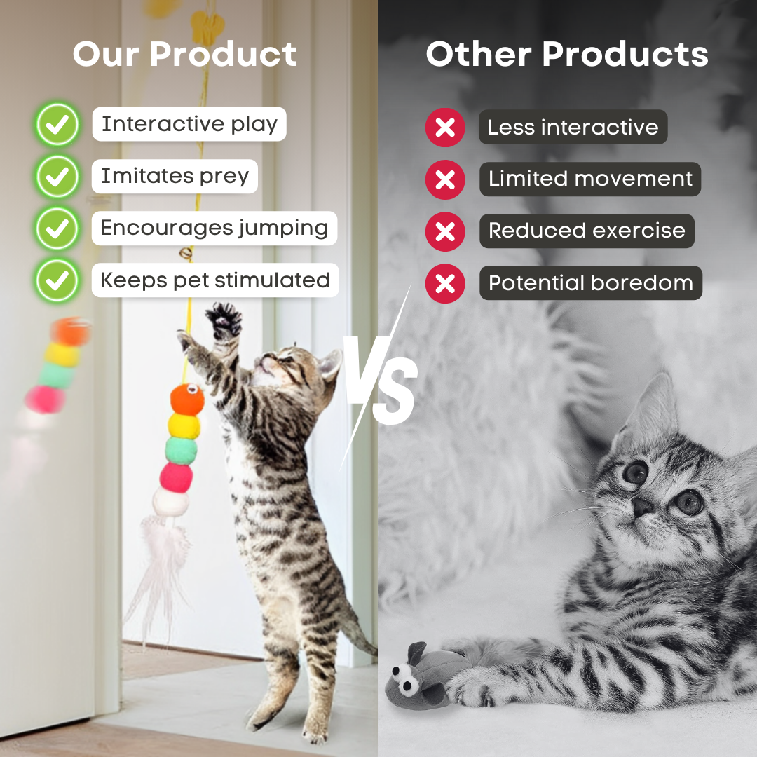 Fatty™ Dangling Cat Toy Set (6 PCS)