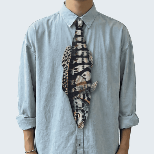 WonderKnot© Black Harleyquin Tie