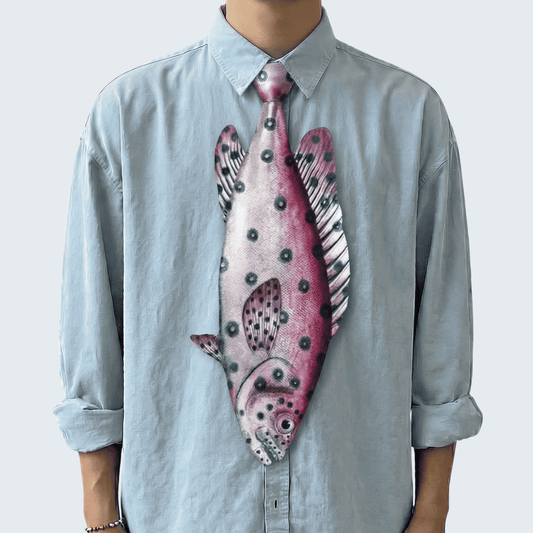 WonderKnot© Pink Dot Grouper Tie
